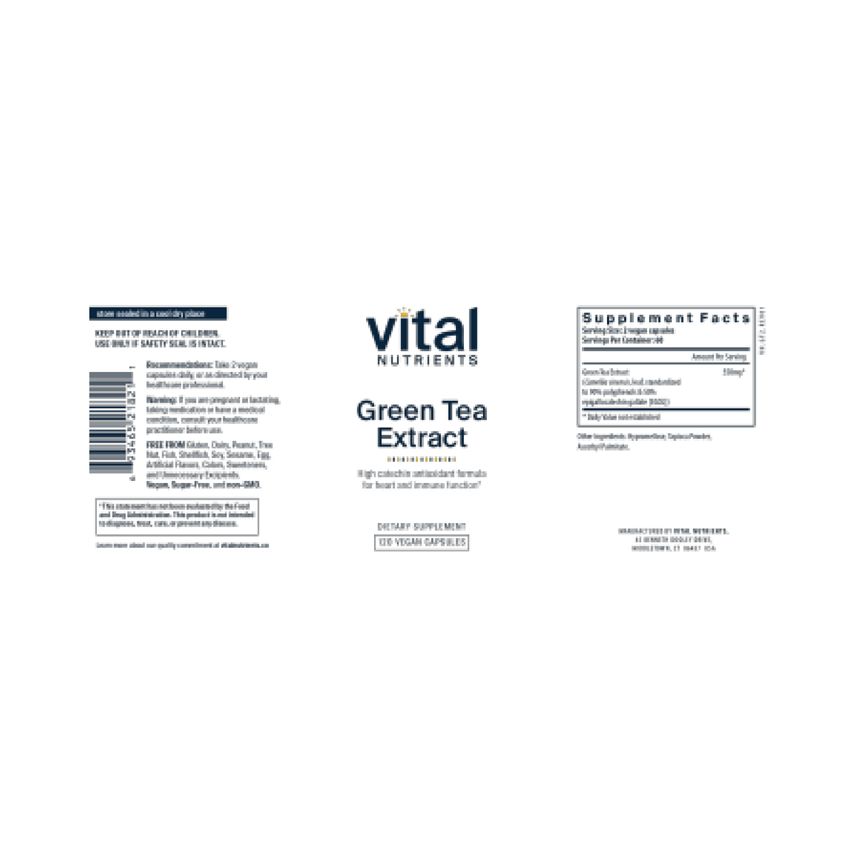 Green Tea Extract 120 Capsules