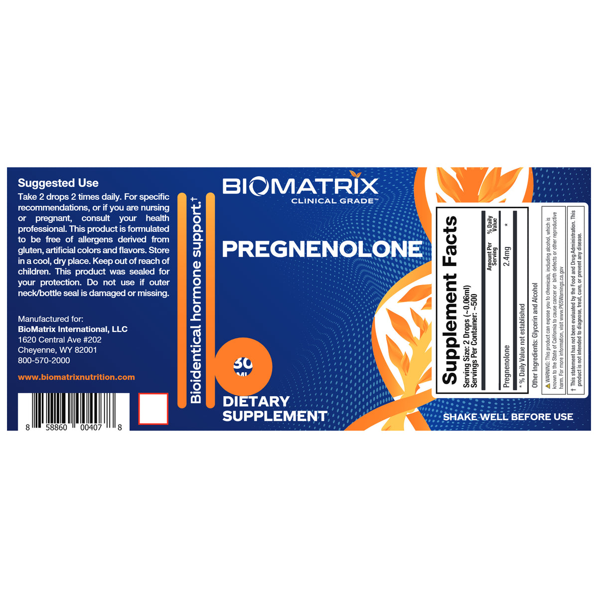 Pregnenolone Drops 30mL