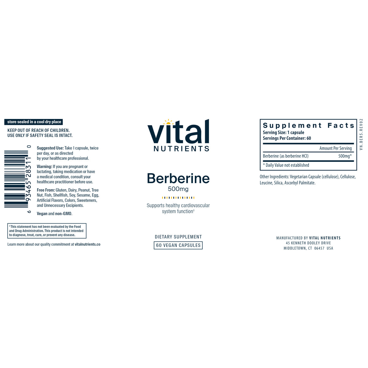 Berberine 500mg