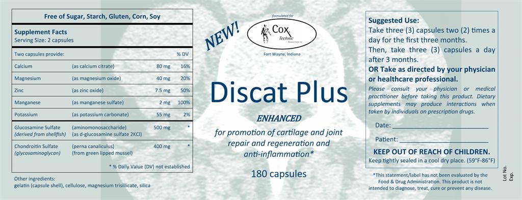Discat Plus 180 Capsules