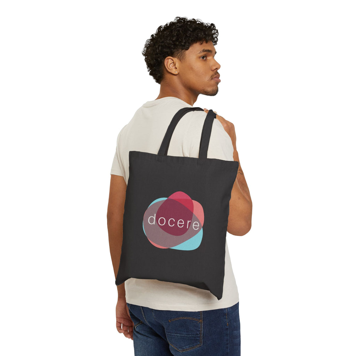 "Docere" Doctor as Teacher - Dr. Neville's Cotton Canvas Tote Bag (Black)