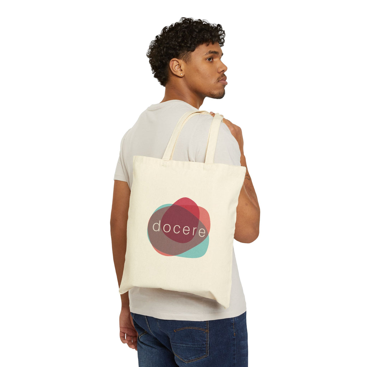 "Docere" Doctor as Teacher - Dr. Neville's Cotton Canvas Tote Bag (Natural Canvas)