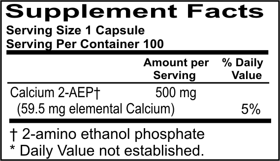 2-AEP Calcium 500mg Capsules