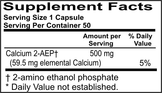 2-AEP Calcium 500mg Capsules