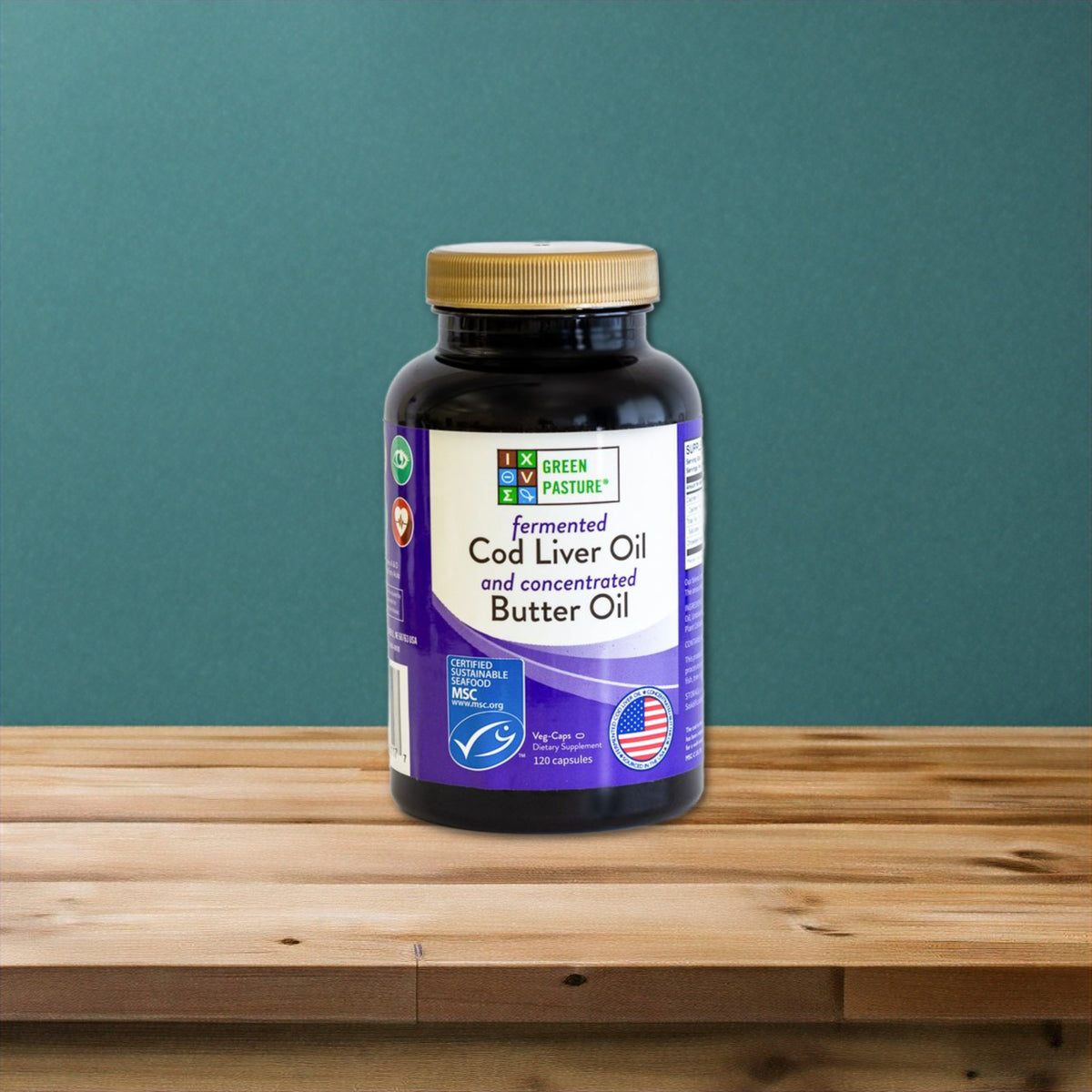 Cod Liver Oil/Butter Oil Blend 120 Capsules