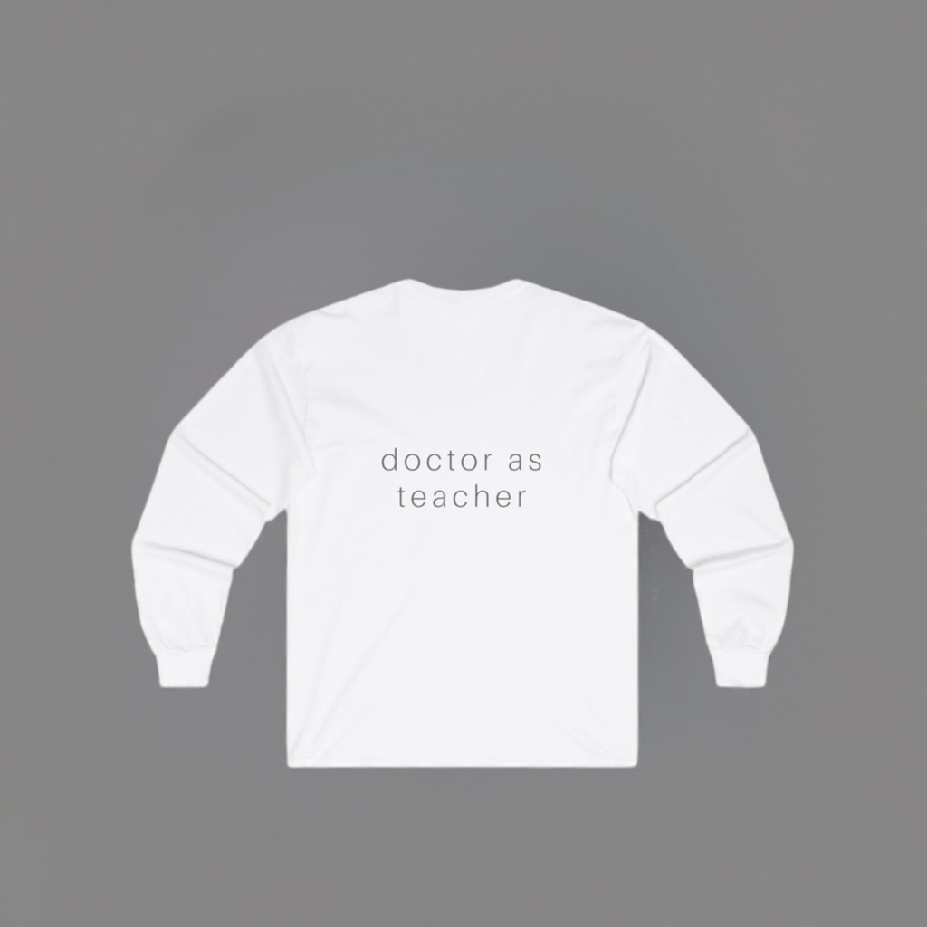 "Docere" Doctor as Teacher - Long Sleeve T-Shirt (Black) - Dr. Andrew Neville