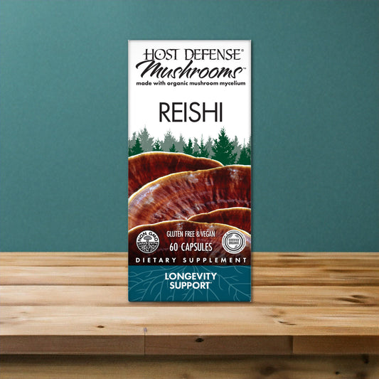 Host Defense Reishi Mushroom (Ganoderma) 60 Capsules
