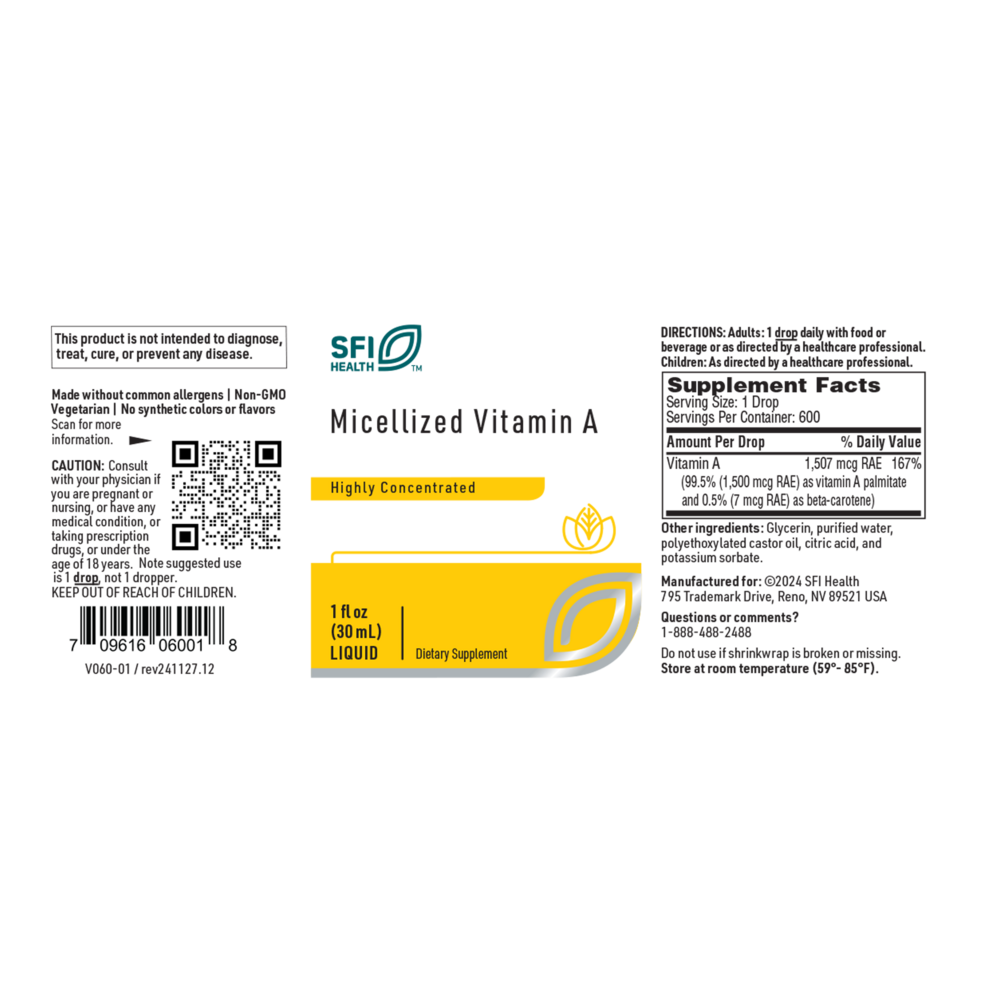 Micellized Vitamin A 30mL