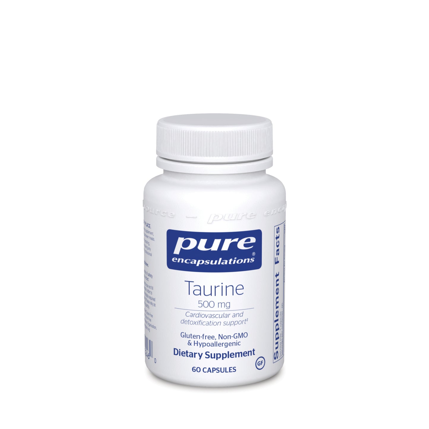 Taurine 500 mg (Pure) 60 Capsules